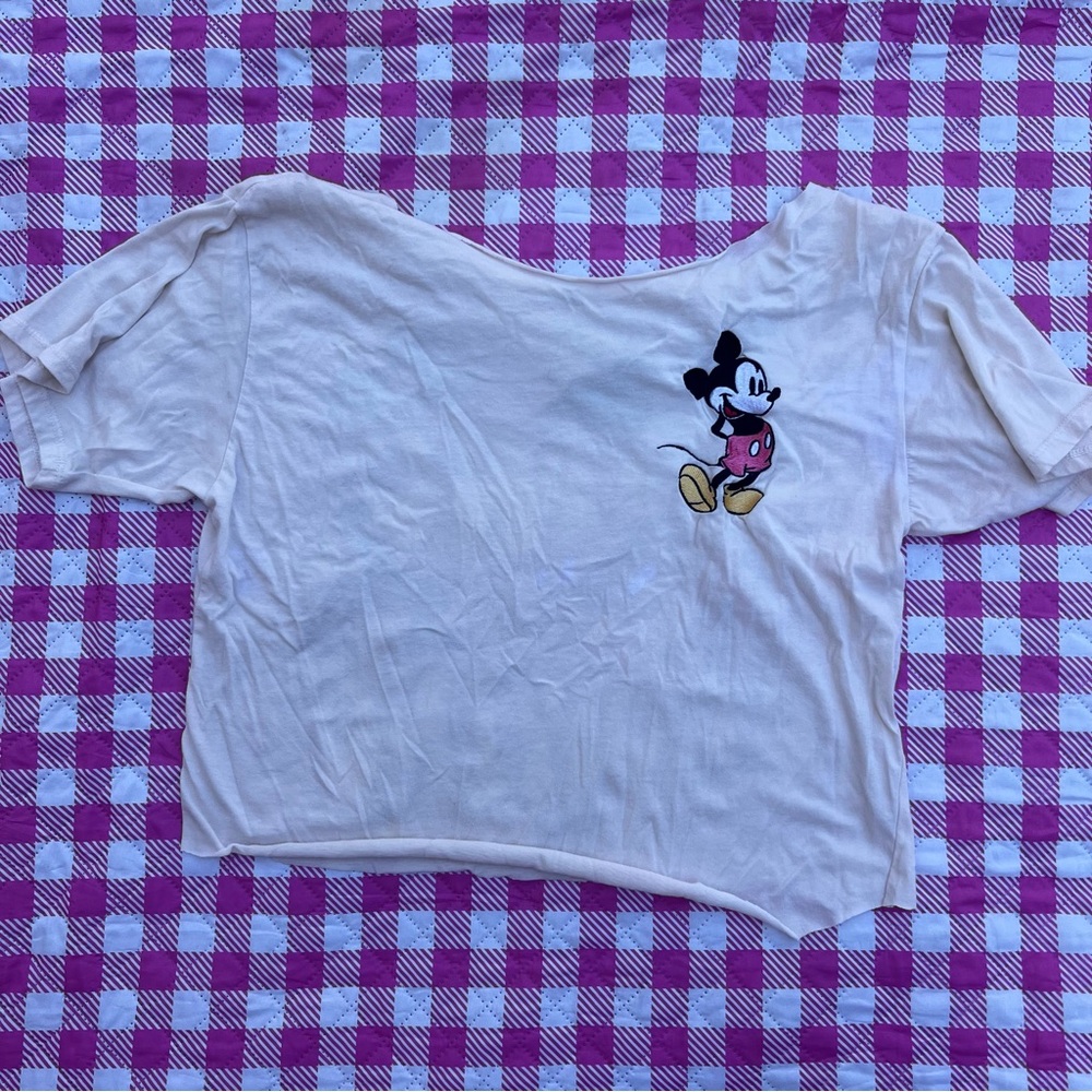 Cream Mickey Mouse T-Shirt